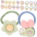 LYTIX 20pcs Cartoon Hair Tie Mini Hair Bands Seamless Ponytail Holder/Baby Cartoon Hair Tie Mini Hair Bands Seamless Hair Ties Elastic Hair Bobbles, Ponytail Holders Hair Accessories