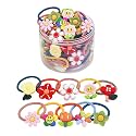 20pcs Cartoon Hair Tie Mini Hair Bands Seamless Ponytail Holder/Baby Cartoon Hair Tie Mini Hair Bands Seamless Hair Ties Elastic Hair Bobbles, Ponytail Holders Hair Accessories