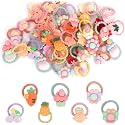 20pcs Cartoon Hair Tie Mini Hair Bands Seamless Ponytail Holder/Baby Cartoon Hair Tie Mini Hair Bands Seamless Hair Ties Elastic Hair Bobbles, Ponytail Holders Hair Accessories