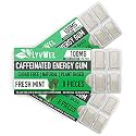 Lyvwel Energy Gum - 100mg Caffeine | All-Natural, Sugar-Free Pre-Workout Boost: Your Essential Energy Supplement to Stay Awake and Enhance Focus