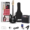LyxPro 30 Inch Electric Guitar and Starter Kit for Kids with 3/4 Size Beginner’s Guitar, Amp, Six Strings, Two Picks, Shoulder Strap, Digital Clip On Tuner, Guitar Cable and Soft Case Gig Bag - Black