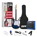LyxPro 36 Inch Electric Guitar and Kit for Kids with 3/4 Size Beginner’s Guitar, Amp, Six Strings, Two Picks, Shoulder Strap, Digital Clip On Tuner, Cable and Soft Case Gig Bag - Blue