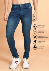 Lzard Regular Men Green Jeans
