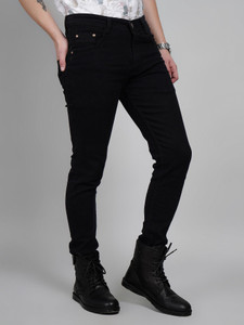 Lzard Slim Men Black Jeans