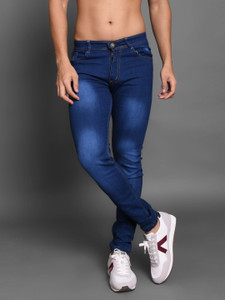Lzard Slim Men Dark Blue Jeans