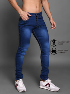 Lzard Slim Men Dark Blue Jeans