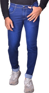Lzard Slim Men Dark Blue Jeans