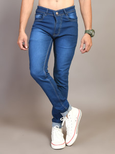 Lzard Slim Men Dark Blue Jeans