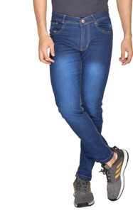 Lzard Slim Men Dark Blue Jeans