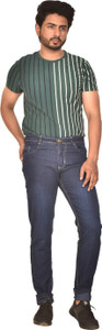 Lzard Slim Men Dark Blue Jeans