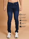 Lzard Slim Men Dark Blue Jeans