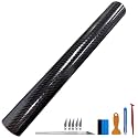 LZLRUN 6D Gloss Black Carbon Fiber Car Vinyl Wrap Film Roll 3ft x 10ft
