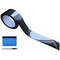 LZLRUN Black 5D Carbon Fiber Wrap Chrome Delete Window Door Trim 2" x30ft