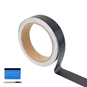 LZLRUN Black Satin Brushed Wrap Chrome Delete Window Door Trim 1" x30ft