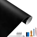 LZLRUN Matte Black Vinyl for Car Chrome Delete Window &amp; Door Trim 3x10ft