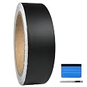 LZLRUN Matte Black Vinyl for Car Chrome Delete Window &amp; Door Trim 1" x30ft