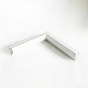 LZMZMQ Hallway Light Trough Aluminum for Indoor Decor, Cuttable Strip Profile for Wall and Ceiling with Milky Diffuser, Ceiling/Wall Led Channel Indirect Lighting(Inner Corner)