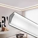 LZMZMQ Linear LED Crown Molding Lighting Kit, Cuttable &amp; Interlocking Light Trough for Ceiling Wall/Floor Skirting, Skirting Board Covers - Commercial or Residential(5m(16.4ft))