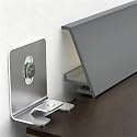 LZMZMQ Stainless Steel Led Baseboard Channel Length 1-10 M, LED Indirect Lighting Cove Molding with Inner/Outer Connector, Ceiling Trim for Home/Commercial(Gray,2M(6.6FT))