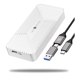 m2 nvme ssd usb40 type-c 40gbps aluminum alloy external portable enclosure case adapter thunderbolt 34 compatible support 2280 m-key nvme ssd