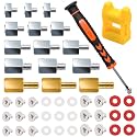 M.2 SSD Mounting Screws Kit, M.2 Motherboard Standoffs and Screws, M.2 NVMe Screw with Magnetic Screwdriver for Laptop Computer DIY & Repair