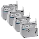 M-931 Tape 12mm 0.47" Silver Replacement for Brother M Tape M931 M-K931S