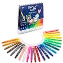 M&G 24 Colors Washable Non-Toxic Crayon Set for artists Coloring, Stocking Stuffers & Christmas Holiday Gifts, Twistable Crayons for artists