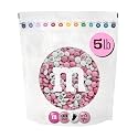 M&M'S It's A Girl Milk Chocolate Candy, Pink & White 5 lb Bag, Baby Shower