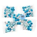 M&M'S Baby Boy Milk Chocolate Candy, 20-Count Individual Favor Packs