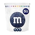 M&amp;M'S Dark Blue Milk Chocolate Candy, 5 lb Bulk Resealable Bag