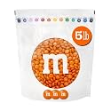 M&amp;M'S Orange Milk Chocolate Candy, 5 lb Bulk Resealable Bag