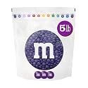M&amp;M'S Purple Milk Chocolate Candy, 5 lb Bulk Resealable Bag
