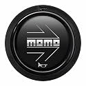 M&O Momo sphoarwblkchf Push Button Arrow Logo. Matt blk-chr. 2 °C F