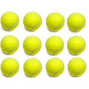 m art light weight tennis ball  perfect for recreational sports cricket and kids pack of 12 green