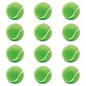 M ART Super Bounce Tennis Ball – Sturdy, Lightweight, and Durable for Tennis Courts &amp; Cricket Tournaments. Perfect for Every Match (Pack of 12)
