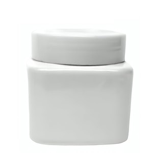 150 gm square plastic pet jar milky white jar_white cap 24 pcs