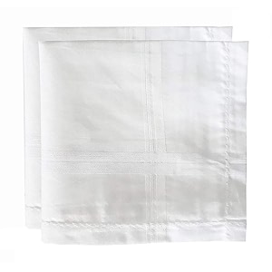 m cart 100 cotton premium collection handkerchiefs hanky for men white striped xxl king size perfect for gift white