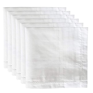 m cart 100 cotton premium collection handkerchiefs hanky for men white striped xxl king size perfect for gift white