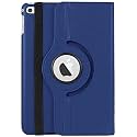 Mcart 360 Degree Rotating Leather Smart Case Cover Stand for iPad mini 2, Mini 3 (7.9 Inch) A1432, A1454, A1455, A1489, A1601, A1490, A1491, A1599, A1600 (Midnight Blue)