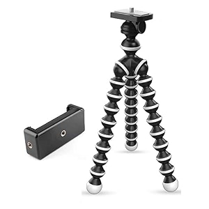 m-fit flexible gorila tripod 12 inch height for smartphones vlogging tripod and best gorilla tripod mobile phone stand