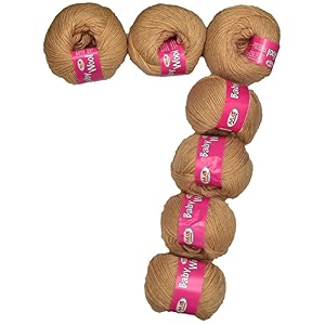 mg enterprise 100 acrylic wool skin 14 pc baby wool 4 ply wool ball hand knitting woolart craft soft fingering crochet hook yarn-gb art-afjj