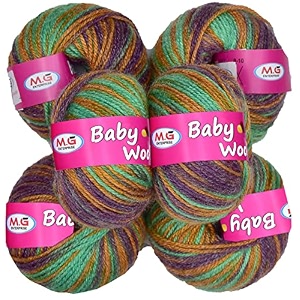 mg enterprise 100 acrylic wool red 12 pc baby wool 4 ply wool ball hand knitting woolart craft soft fingering crochet hook yarn needle knitting yarn thread dye m