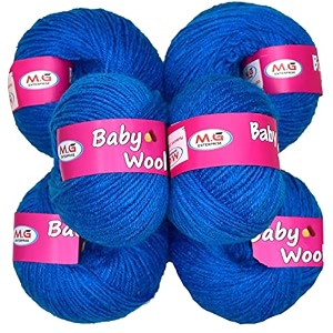 mg enterprise 100 acrylic wool royal pack of 14 baby wool wool ball hand knitting woolart craft soft fingering crochet hook yarn needle knitting yarn thread dyed  r