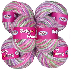 mg enterprises baby wool for knitting  sea blue pack of 8  craft crochet yarn  needle thread for crafting  100 soft acrylic wool  soft fingering crochet flexible amp durable  25g each