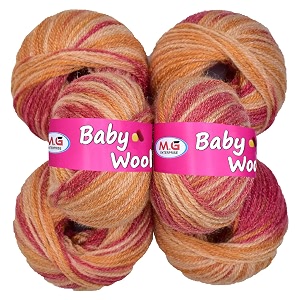 mg enterprise 100 acrylic wool red 8 pc baby wool 4 ply wool ball hand knitting woolart craft soft fingering crochet hook yarn needle knitting yarn thread dye v