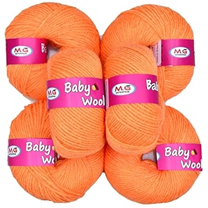 vard hman 100 acrylic wool orange 8 pc baby wool wool ball hand knitting woolart craft soft fingering crochet hook yarn needle knitting yarn thread dye g yd