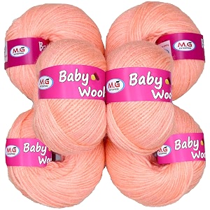 mg enterprise 100 acrylic wool baba pack of 12 baby wool wool ball hand knitting woolart craft soft fingering crochet hook yarn needle knitting yarn thread dyed  l
