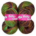 M.G ENTERPRISE 100% Acrylic Wool Multi Berrymix (Pack of 10) Baby Wool Wool Ball Hand Knitting Wool/Art Craft Soft Fingering Crochet Hook Yarn, Needle Knitting Yarn Thread Dyed … H