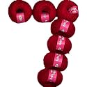 M.G ENTERPRISE 100% Acrylic Wool Red 14 Pc Baby Wool 4 ply Wool Ball Hand Knitting Wool/Art Craft Soft Fingering Crochet Hook Yarn-PB Art-EA