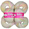 M.G ENTERPRISE 100% Acrylic Wool Red (14 pc) Baby Wool 4 ply Wool Ball Hand Knitting Wool/Art Craft Soft Fingering Crochet Hook Yarn, Needle Knitting Yarn Thread Dye C